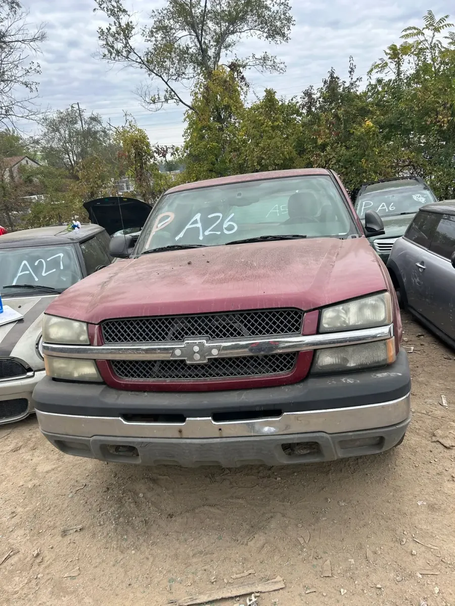 Chevy pickup in the salvage rows -- on 4WD trucks, ask whether the transfer case comes with the used transmission